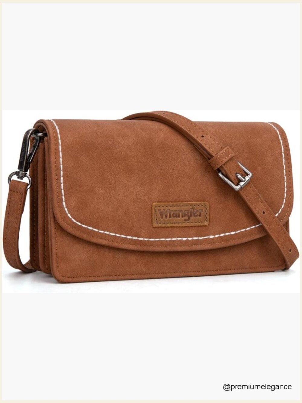 Wrangler RFID Crossbody Purse with Adjustable Strap Multi-Pocket